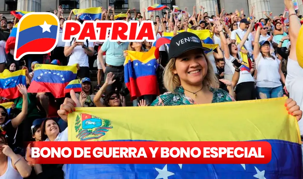 Los bonos especiales y de Guerra son depositados todos los meses a través del Sistema Patria. Foto: composición LR/Patria