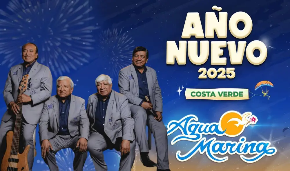 Agua Marina se prepara para su concierto por Año Nuevo 2025. Foto: Instagram