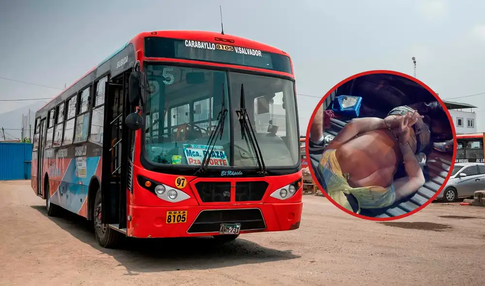 Delincuente detenido en El Rápido/Composición LR