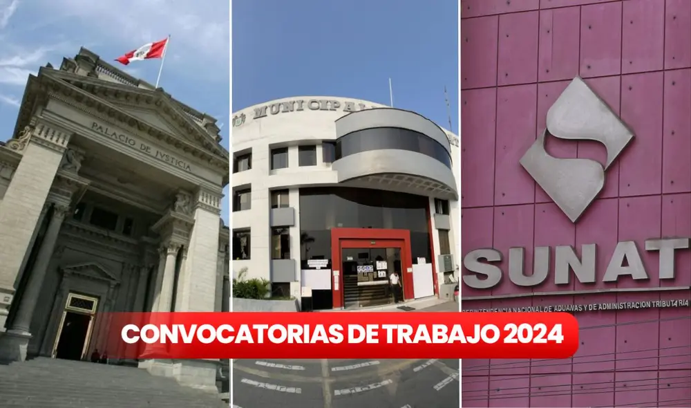 Ofertas laborales para personas sin experiencia y con diferentes grados de instrucción, del 30 de diciembre al 5 de enero, en Lima y provincias. Foto: PJ/Sunat/MuniAte Ofertas laborales para personas sin experiencia y con diferentes grados de instrucción, del 30 de diciembre al 5 de enero, en Lima y provincias. Foto: PJ/Sunat/MuniAte
