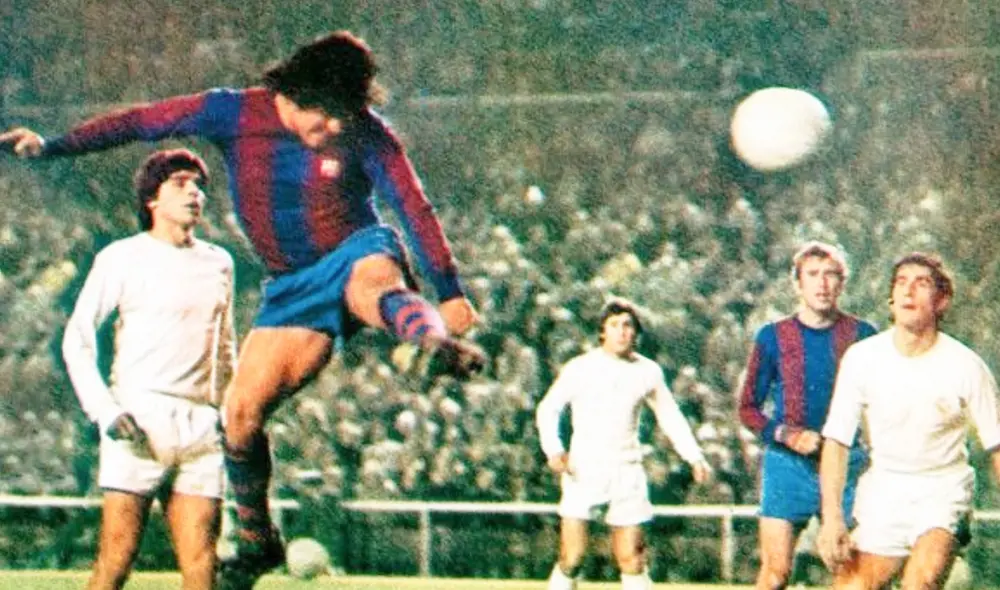 Hugo Sotil fue campeón con Barcelona el mismo año de la goleada 5-0 al Real Madrid. Foto: agencias