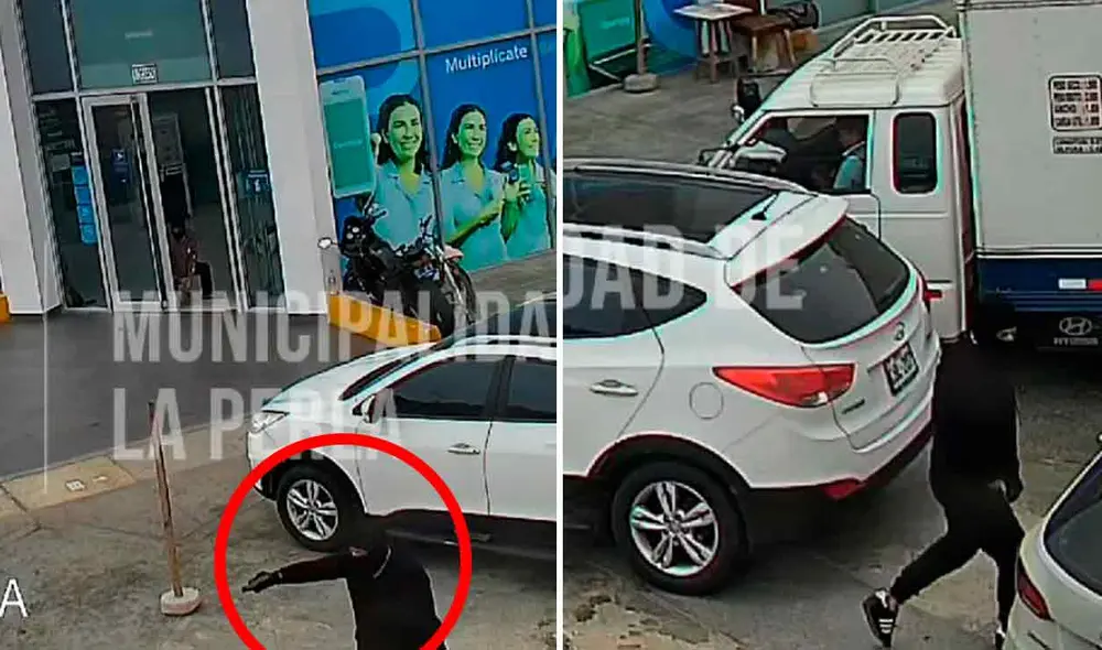 Robo a banco BBVA en La Perla. Esta sería la segunda vez que asaltan ese establecimiento en el año. Foto: composición LR Robo a banco BBVA en La Perla. Esta sería la segunda vez que asaltan ese establecimiento en el año. Foto: composición LR