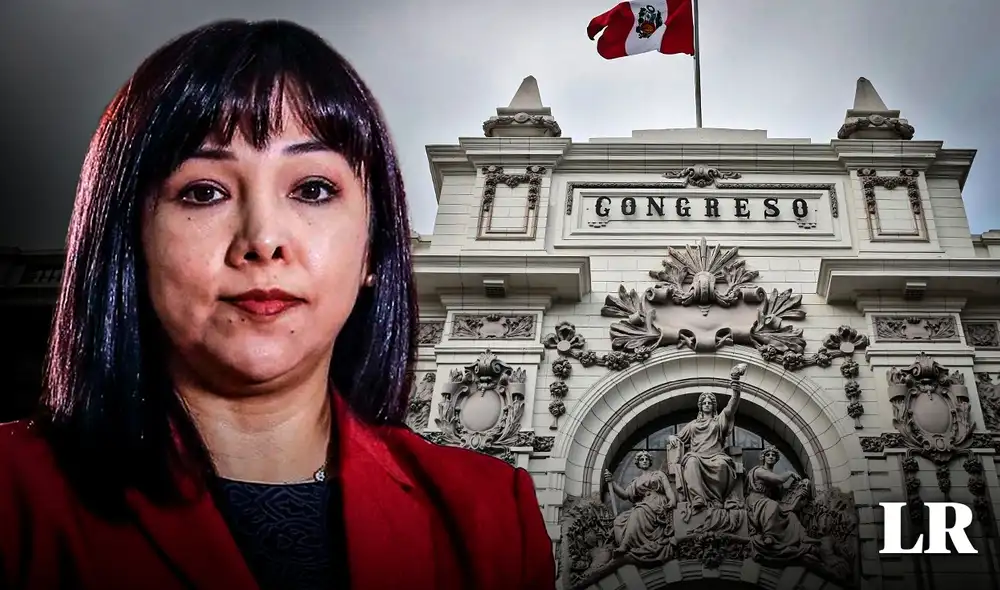 Mirtha Vásquez cuestionó la gestión de Eduardo Salhuana por la presunta red de prostitución del Congreso. Foto: composición LR.
