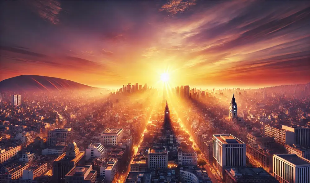 Durante verano, las horas con luz solar son más y atardece más tarde. Foto: IA / LR Durante verano, las horas con luz solar son más y atardece más tarde. Foto: IA / LR