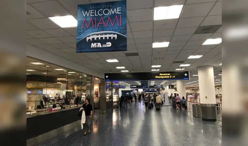 El Aeropuerto brindó determinadas indicaciones en Miami. Foto: CDN