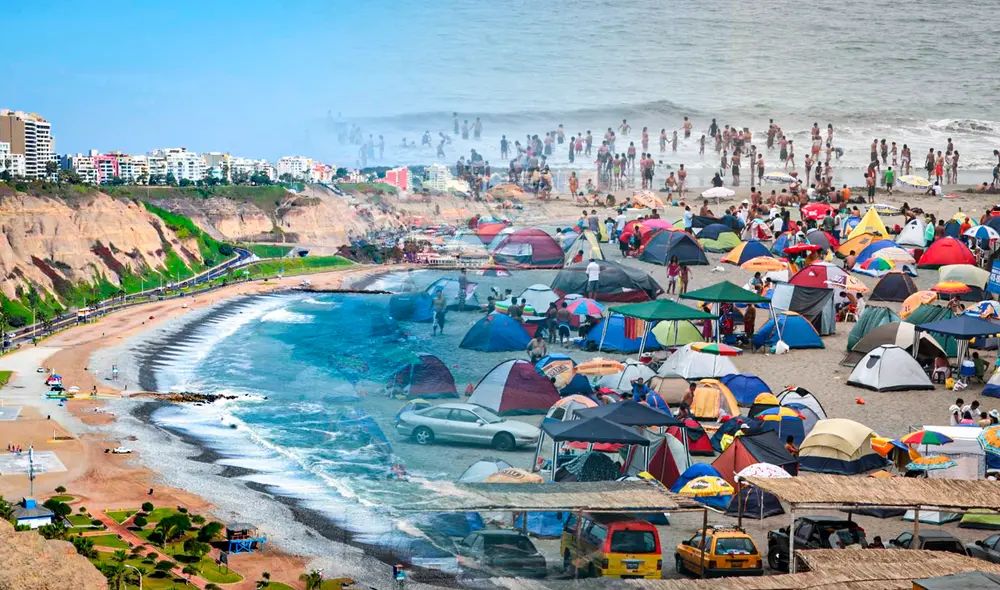 Miles de limeños se preparan a visitar las playas en la temporada de verano 2025. Foto: composición Gerson Cardoso LR/Andina