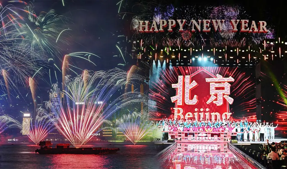 Aunque China celebrará el Año Nuevo Lunar el 29 de enero de 2025, millones disfrutaron de desfiles con danzas del león y dragón para atraer buena fortuna en el 2025. Foto: composición LR/AFP