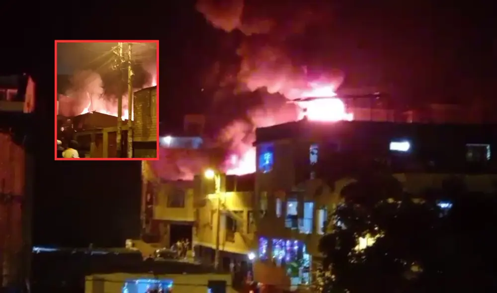 El siniestro habría afectado 4 viviendas por el momento. Foto: Composición La República.