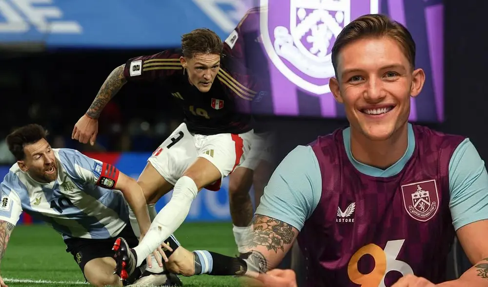 Oliver Sonne fue oficializado como nuevo jugador del Burnley el 31 de diciembre de 2024 tras su paso por Silkeborg. Foto: composición LR/AFP/Instagram