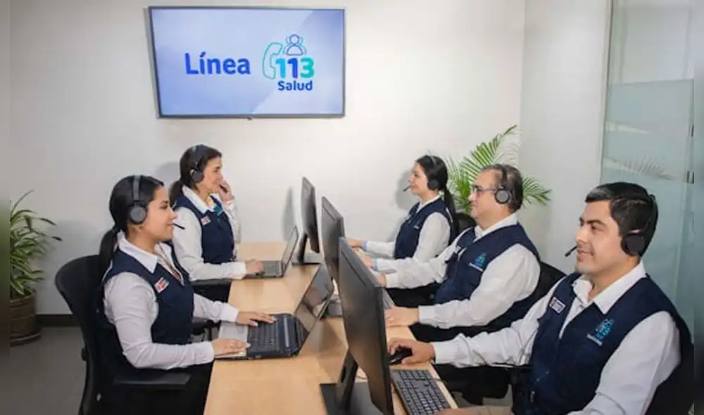Profesionales de la salud mental de la Línea 113 brindan atención las 24 horas del día. Foto: Minsa
