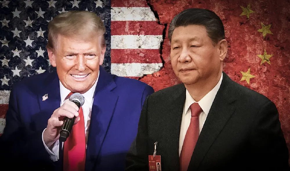 Las relaciones entre China y Estados Unidos se encuentran en un punto crítico ante el posible regreso de Donald Trump a la presidencia. Foto: composición LR/AFP
