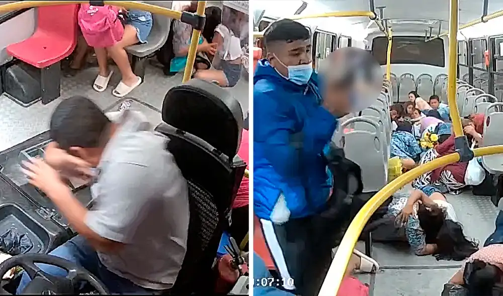 Niños, mujeres y ancianos se lanzaron al piso del vehículo para evitar ser asesinados. Foto: composición LR/difusión