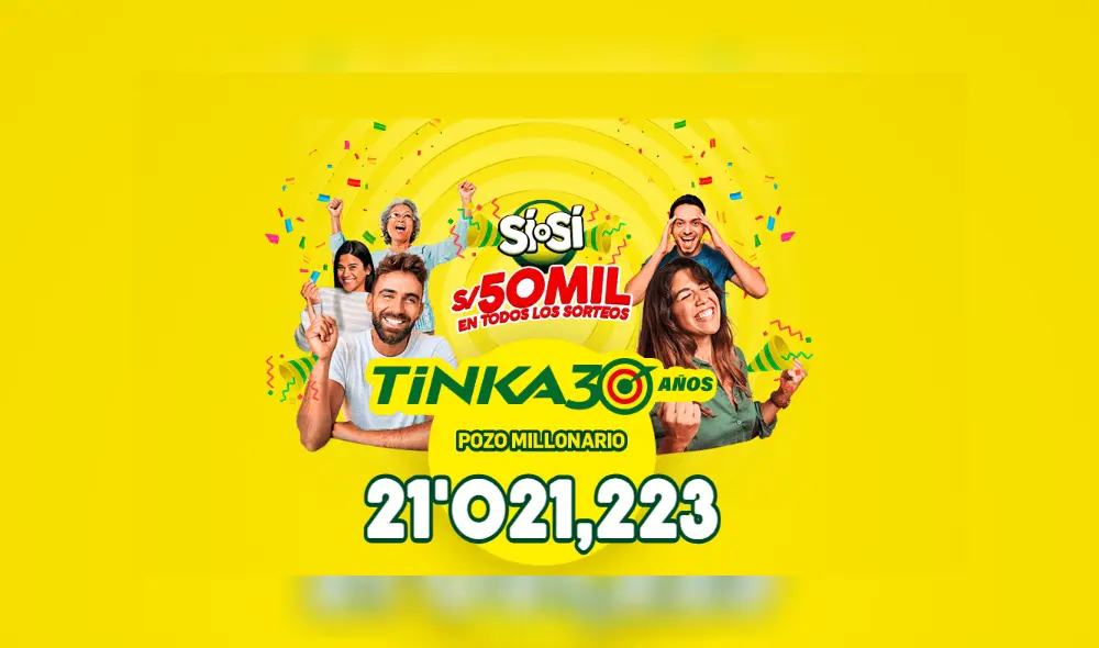 La Tinka se juega los miércoles y domingos de cada semana. Foto: La Tinka La Tinka se juega los miércoles y domingos de cada semana. Foto: La Tinka