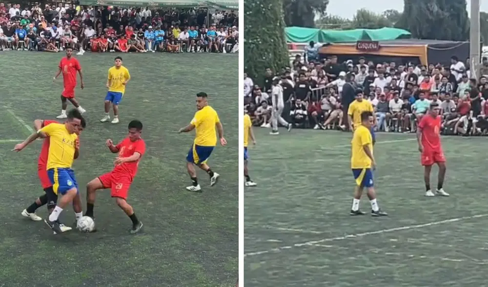 Antes de cerrar el año 2024, Christian Cueva participó de un torneo en Trujillo. Foto: composición LR/captura de TikTok/@carlosgonzales260