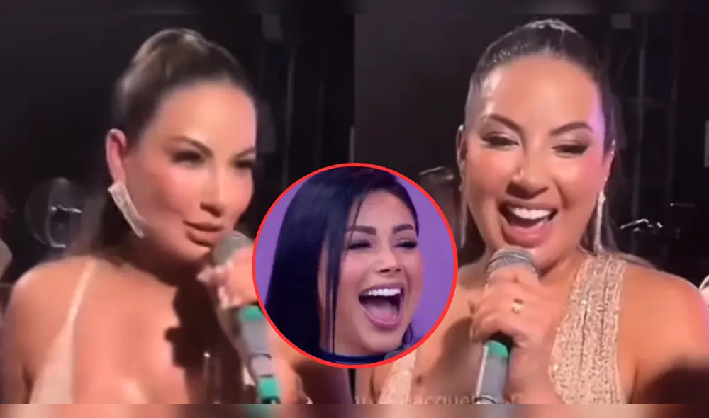 Pamela López fue sorprendida con una pregunta sobre Pamela Franco realizada por una niña del público. Foto: Composición LR/TikTok Pamela López fue sorprendida con una pregunta sobre Pamela Franco realizada por una niña del público. Foto: Composición LR/TikTok