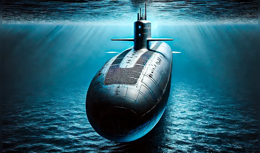 Este submarino estadounidense destacada por su sistema de propulsión nuclear, que utilizará uranio empobrecido (LEU). Foto: IA/La República.