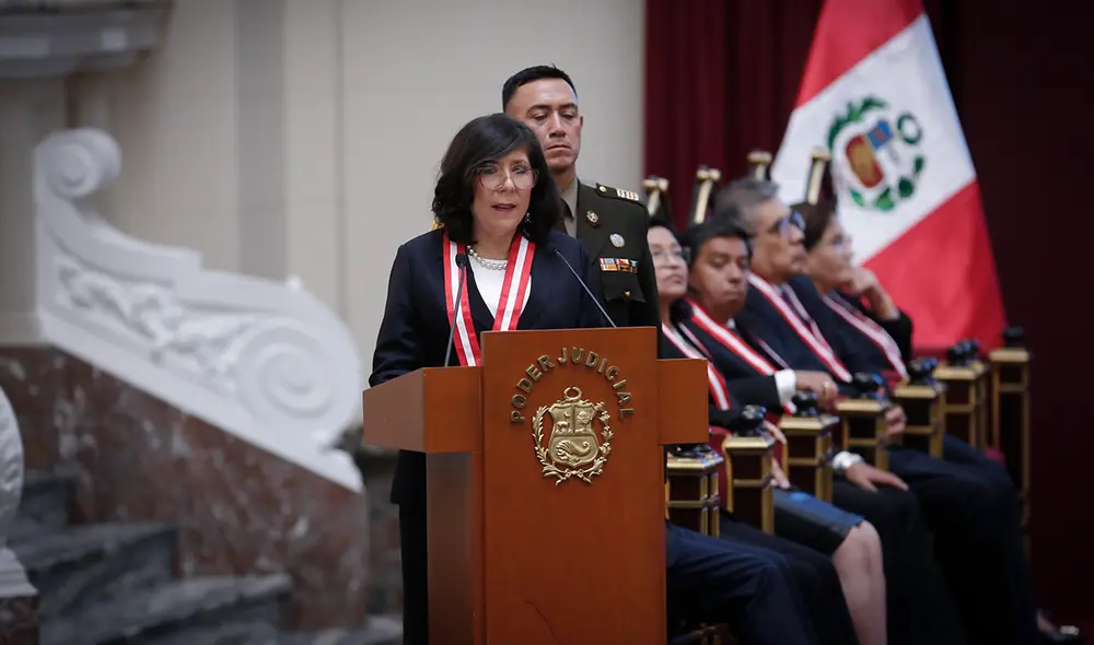 Janet Tello es la segunda mujer en tomar la presidencia del Poder Judicial. Foto: Marco Cotrina