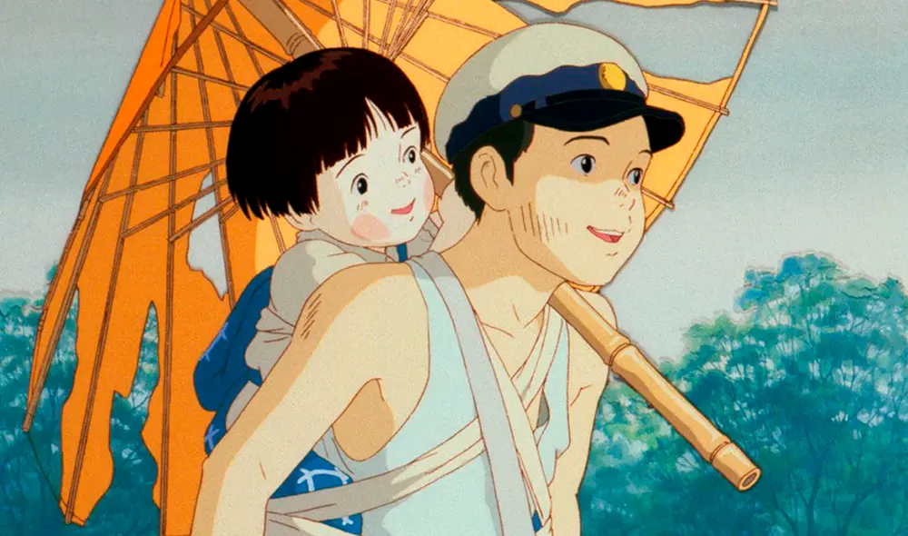 La película sigue la historia de Seita, un adolescente de 14 años, y su hermana pequeña Setsuko, de 4 años. Foto: difusión