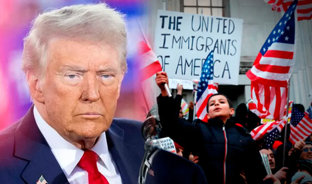 Las ciudades santuario defienden el derecho de los inmigrantes a un lugar seguro para vivir y trabajar. Foto: composición LR/AFP.