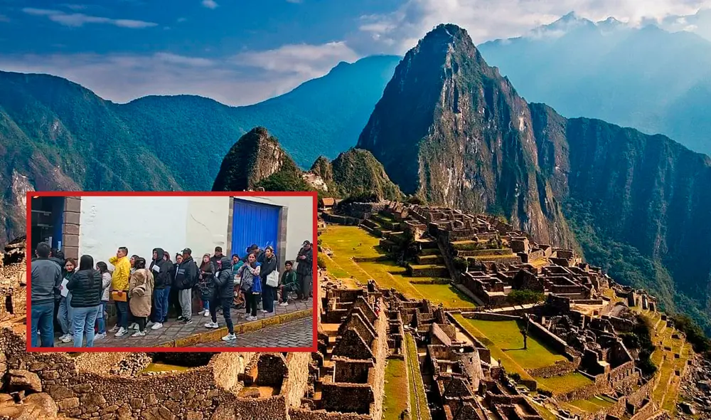 Reportan largas colas para venta de entradas hacia Machu Picchu tras colapso de plataforma virtual/Composición LR