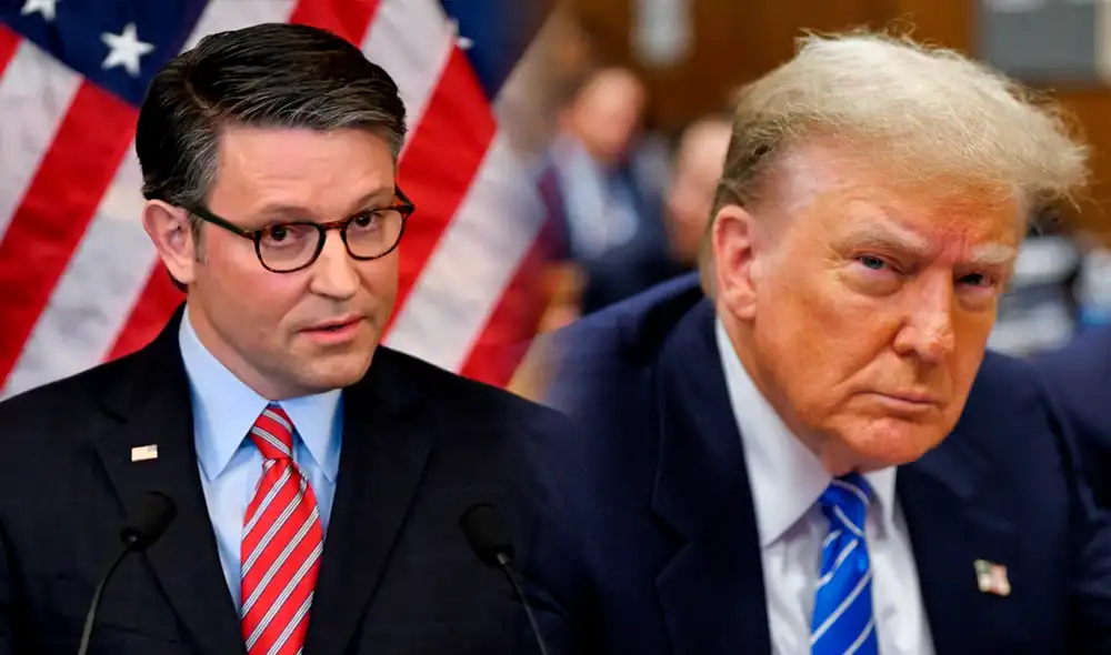 El apoyo del presidente electo, Donald Trump, no garantiza la estabilidad de Johnson. Foto: composición LR/AFP