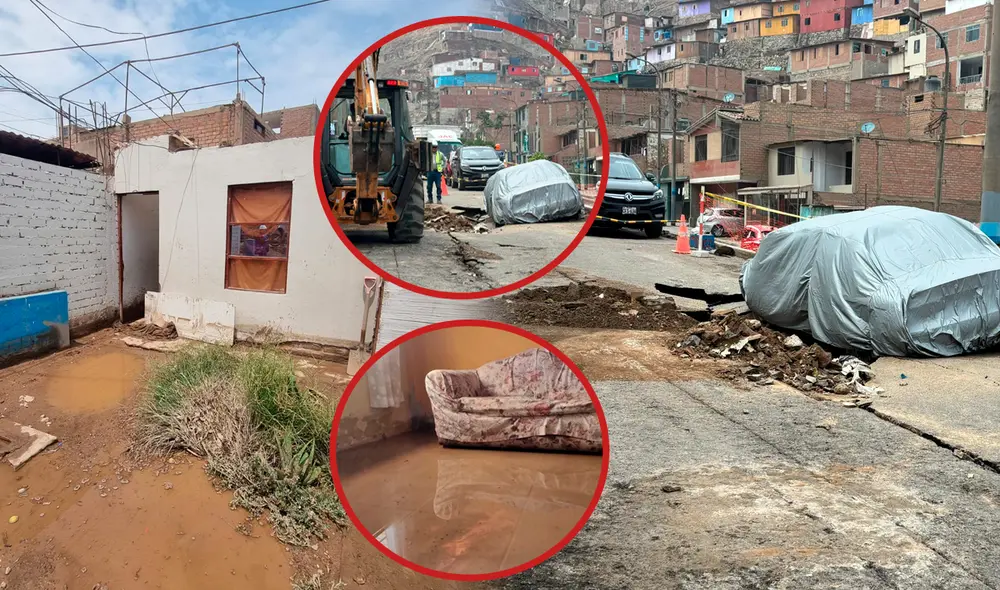 Vecinos de Ventanilla aseguran que no es la primera vez que tienen problemas con las tuberías/Composición LR/Foto: Mirian Torres