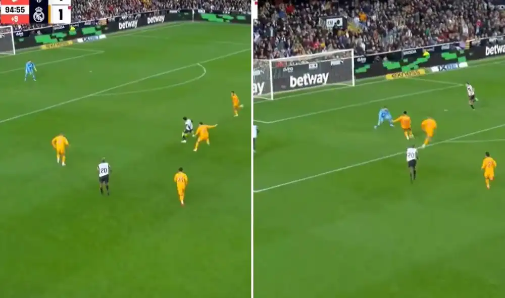 Bellingham había errado un penal previamente. Foto: composición LR7captura de ESPN