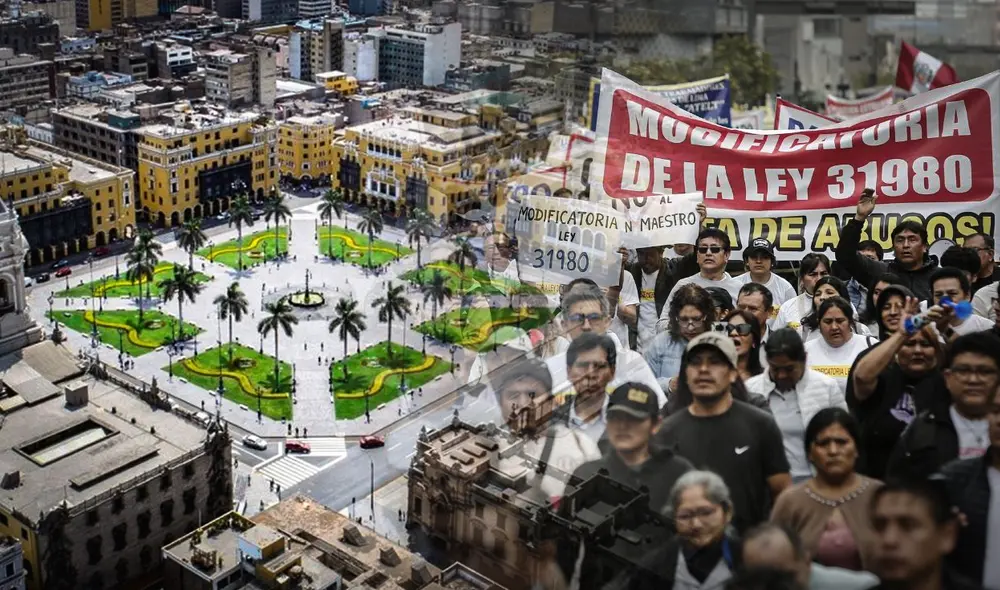 Exigen modificatoria a la Ley 31980. Foto: composición de Gerson Cardoso/La República Exigen modificatoria a la Ley 31980. Foto: composición de Gerson Cardoso/La República