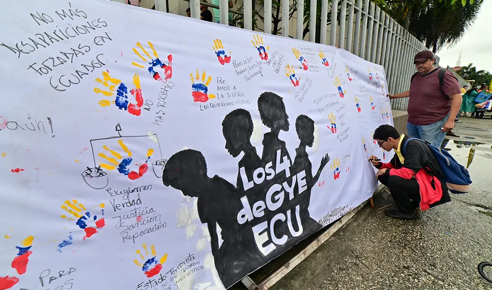 La desaparición el pasado 8 de diciembre de cuatro menores, uno de 11 años, dos de 14 y uno de 15. Foto: AFP