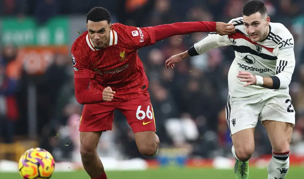 Liverpool y Manchester United jugaron en Anfiel. Foto: AFP Liverpool y Manchester United jugaron en Anfiel. Foto: AFP
