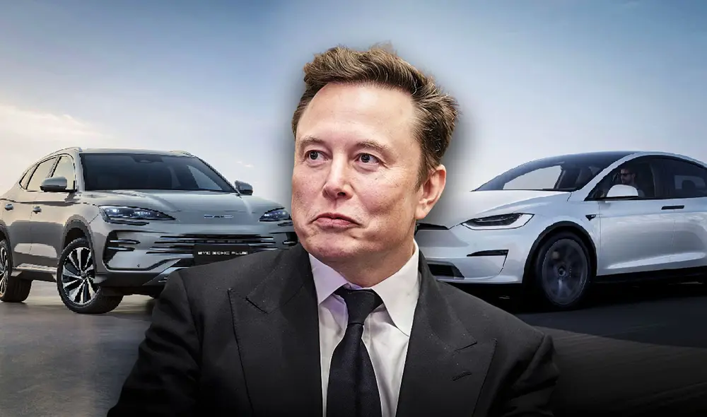 Con 4,2 millones de autos vendidos en 2024, BYD se posiciona como el mayor rival de Tesla de Elon Musk. Foto: composición LR/AFP/BYD/Tesla Con 4,2 millones de autos vendidos en 2024, BYD se posiciona como el mayor rival de Tesla de Elon Musk. Foto: composición LR/AFP/BYD/Tesla