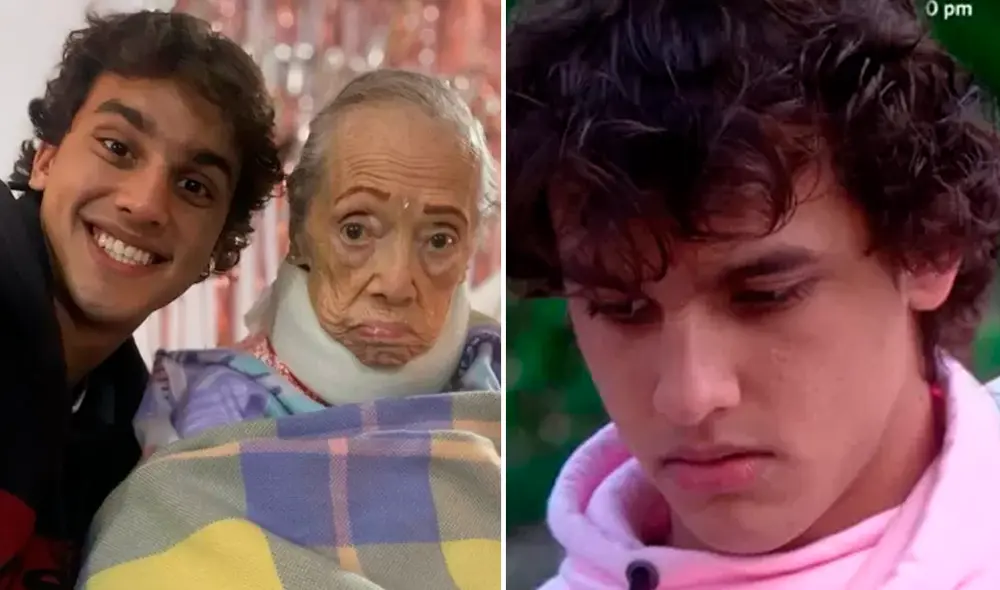 Gabriel Meneses tenía gran cercanía con su abuelita, a quien vio hasta el último como su ejemplo de lucha. Foto: Composición LR/Captura/Instagram/Captura/América TV