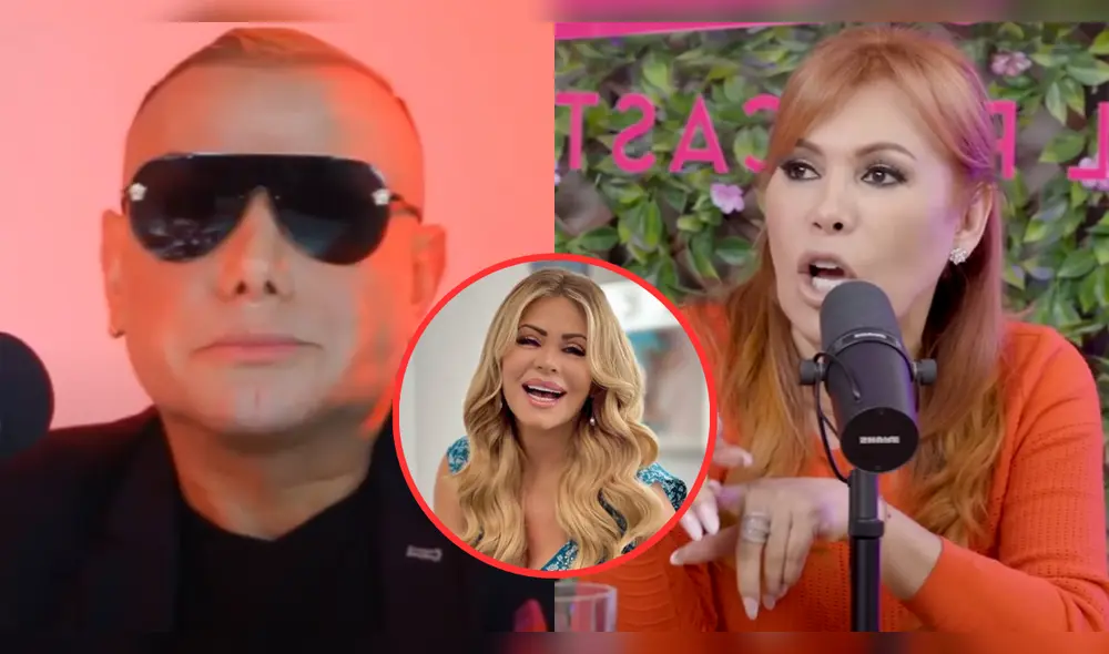 Carlos Cacho arremete contra Magaly Medina, destacando a Gisela Valcárcel como la verdadera 'diva' de la televisión peruana. Foto: Composición LR/YouTube