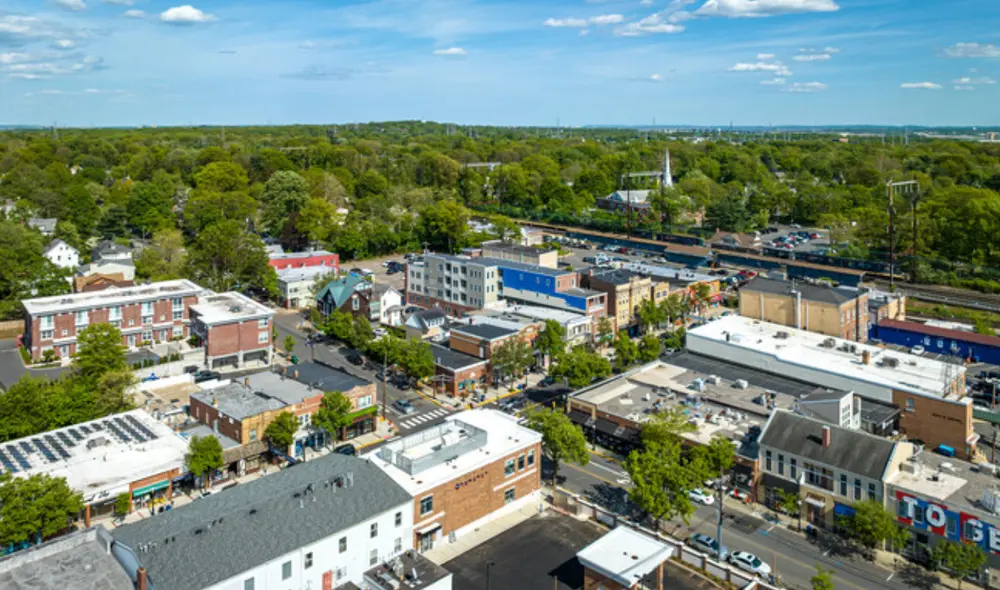 El centro urbano de Metuchen recibió en 2023 el premio Great American Main Street. Foto: difusión