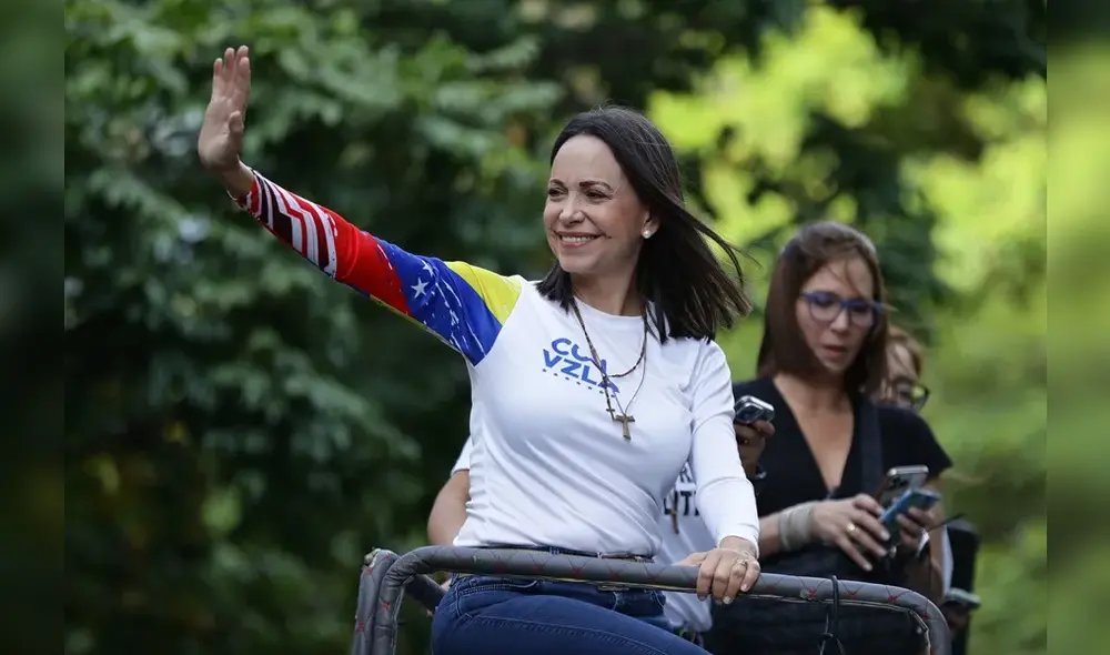 Líder opositora, María Corina Machado, convoca a movilización masiva el 9 de enero. Foto: EFE Líder opositora, María Corina Machado, convoca a movilización masiva el 9 de enero. Foto: EFE
