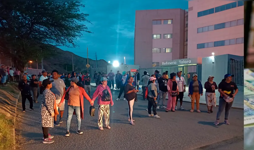 Además de pescadores, protestaron trabajadores y trabajadoras que hacen tareas complementarias a la pesca. Foto: Alicia Urbina/Talara en la Noticia