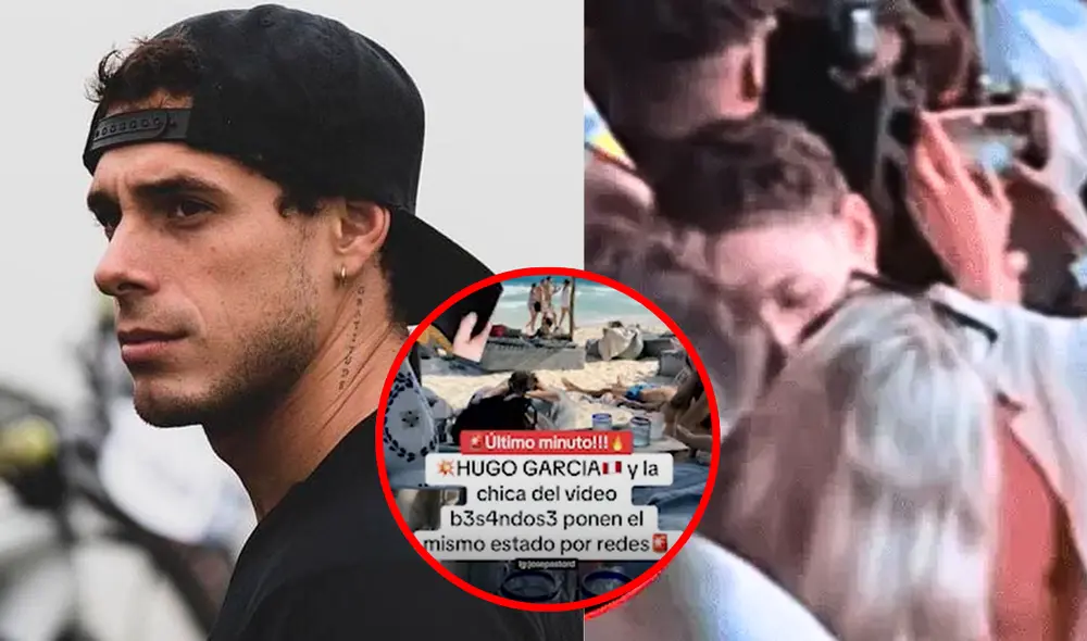 Hugo García fue ampayado besando a una joven en México. Foto: Composición LR/Hugo García /Captura TikTok