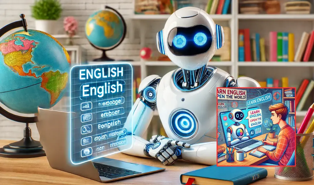 Aprender inglés en herramientas de inteligencia artificial se ha vuelto muy común en la actualidad. Foto: composición LR/chagpt