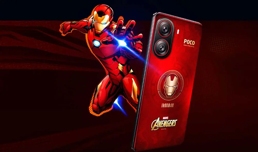 Así luce la parte trasera del Poco X7 Pro Iron Man Edition. Foto: Xiaomi