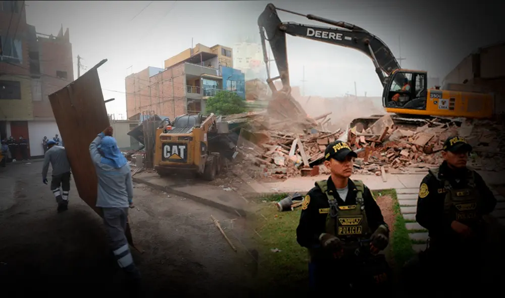 La recuperación de estos espacios públicos contó con la presencia de efectivos policiales. Foto: Municipalidad de Surco