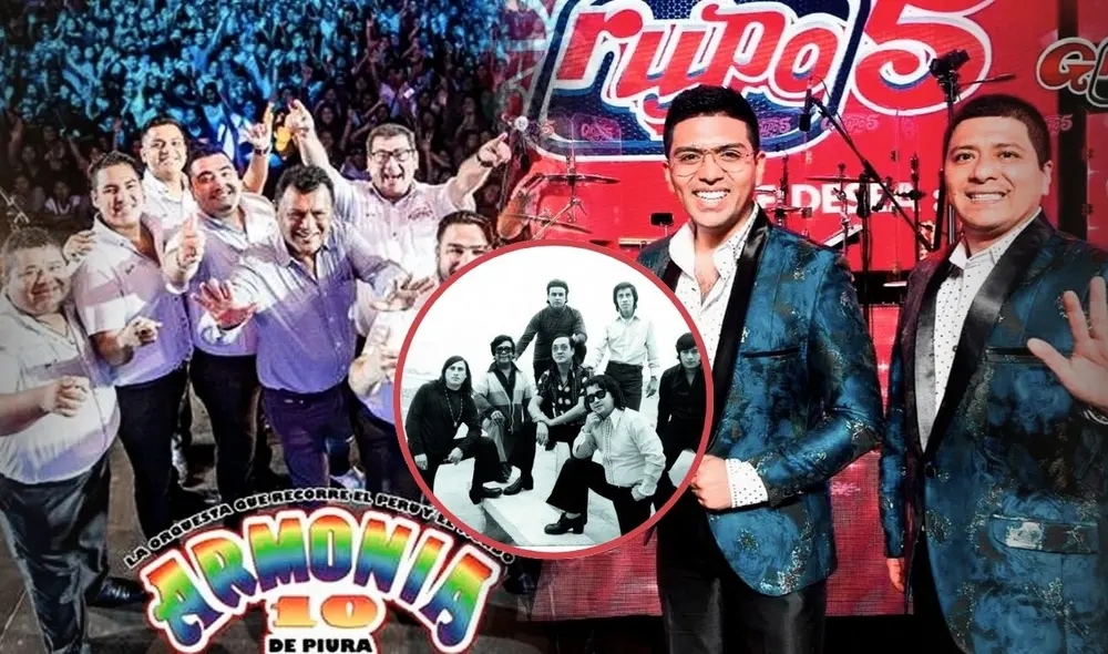 Ni el Grupo 5 ni Armonía 10: esta es la orquesta de cumbia más antigua del Perú y tiene casi 60 años de fundación. Foto: composición LR/Grupo5/LosDestellos/CultiValú