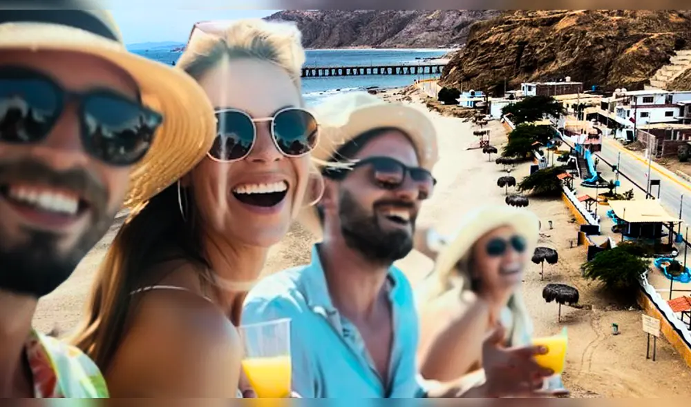 Personas tomando sol en el próximo nuevo malecón durante la tarde. Foto: Composición LR/Difusión