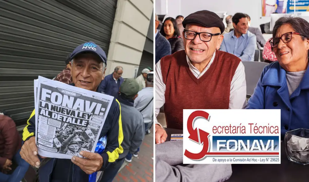 Los extrabajadores deben acudir al Banco de la Nación para cobrar la devolución. Foto: composición LR/Andina