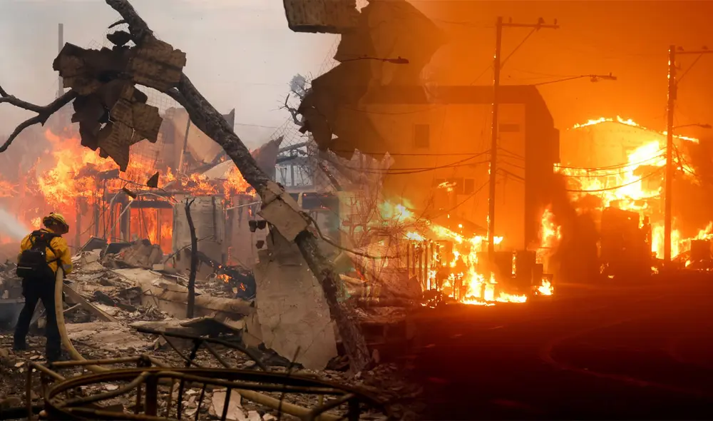 Miles de hectáreas de bosques y zonas urbanas de California fueron consumidas por las llamas, causando pérdidas inmensurables. Foto: composición LR/ El País