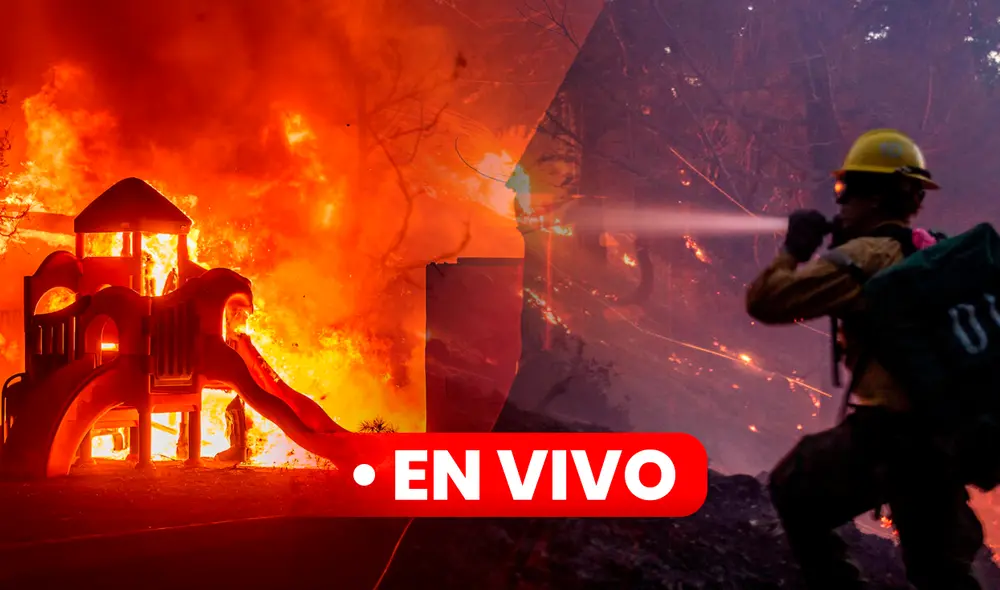 Sigue las últimas actualizaciones de los incendios en California, Los Ángeles. Foto: Composición LR