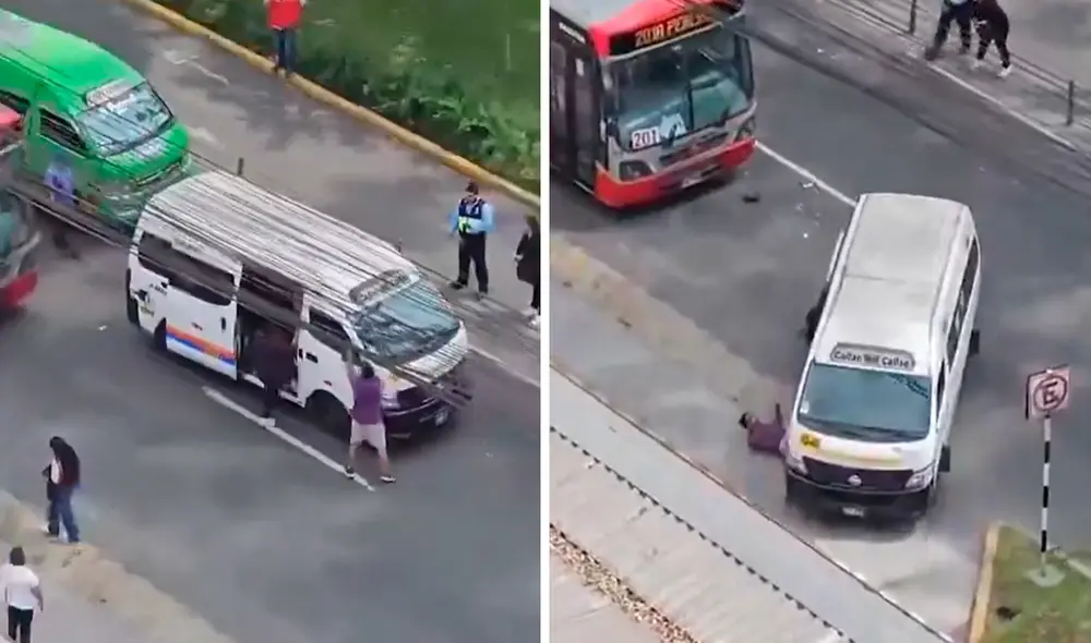 La víctima se desprendió de la rueda de la combi en un acceso al grifo Primax. Foto: composición LR
