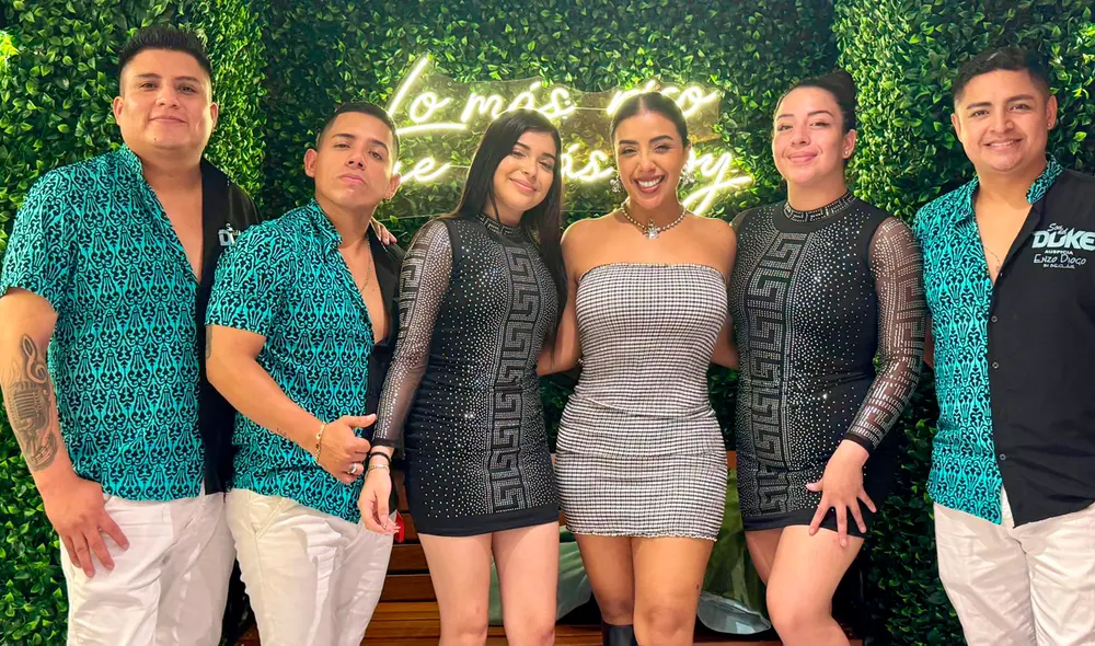 Kate Candela se presentó como invitada de honor en un evento de la agrupación norteña en El Porvenir. Foto: difusión