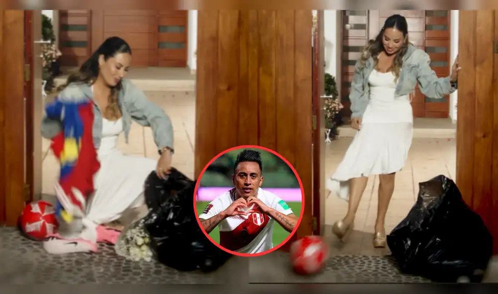 Pamela López sorprende en su debut en la cumbia con un contundente mensaje a Christian Cueva. Foto: Composición LR/YouTube