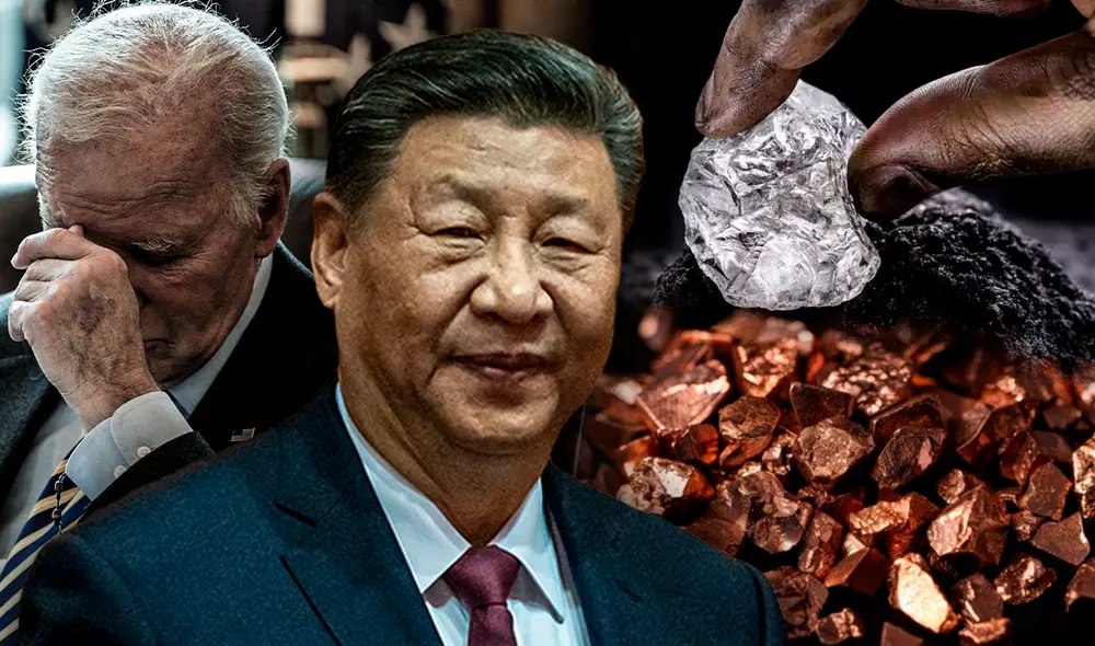 La expansión de China en el sector de minerales críticos, como el litio, el cobalto y el cobre. Foto: Composición LR/AFP/Lithium. La expansión de China en el sector de minerales críticos, como el litio, el cobalto y el cobre. Foto: Composición LR/AFP/Lithium.