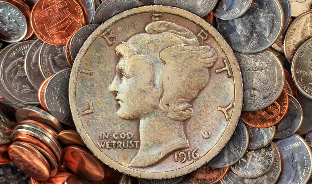Una moneda de 1916 en Estados Unidos adquiere gran valor debido a su acuñación. Foto: Composición LR